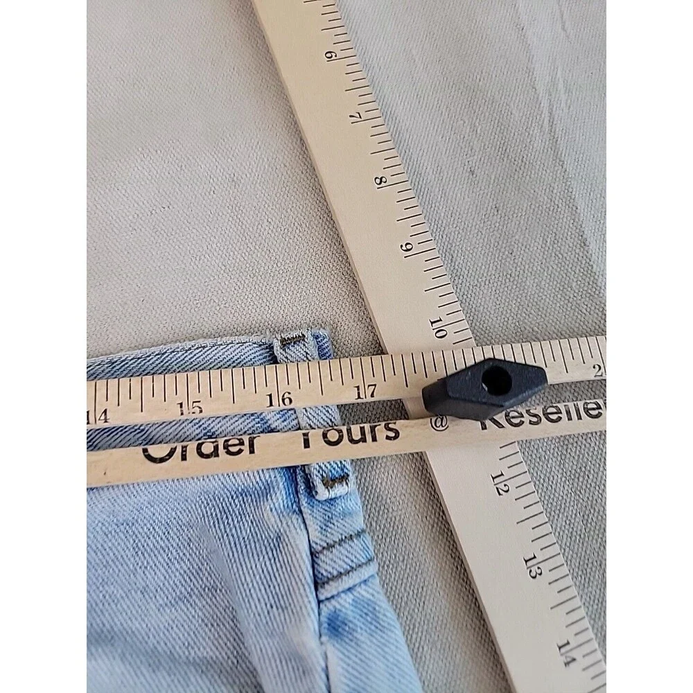 Vtg Riders Jeans Mens 34x33 * Distressed Destroyed Cotton Light Blue High Rise‎
